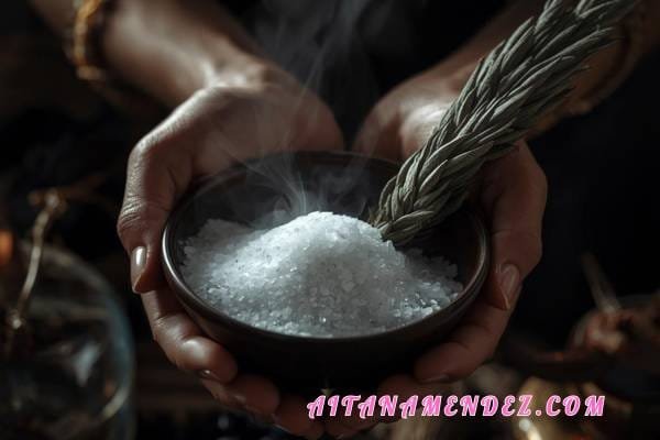 ¿Sientes que nada fluye? Guía definitiva para Limpiar tu Aura y Abrir Caminos 2 Elementos para ritual de limpieza energetica con sal y salvia.